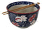 Feng Shui Zen Garden Pond Water Ripples Goldfish Ramen Soup Bowl With Chopsticks