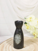 Pack Of 6 Porcelain Charcoal Grey Tone Hakumu Japanese Wine Sake Tokkuri Flasks
