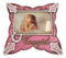 Western Cowgirl Pink Faux Leather Horseshoe Picture Frame Wall Or Easel 4"X6"