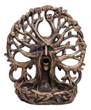 Mysterious Forest Celtic Greenman Dryad Tree Of Life Backflow Incense Burner