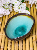 Pack Of 6 Green Midori Kannyu Porcelain Irregular Shaped Small Rice Bowls 10oz