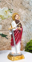 Christian Apostle Of Jesus Saint Paul Holding Sword And The Word Figurine 8"H