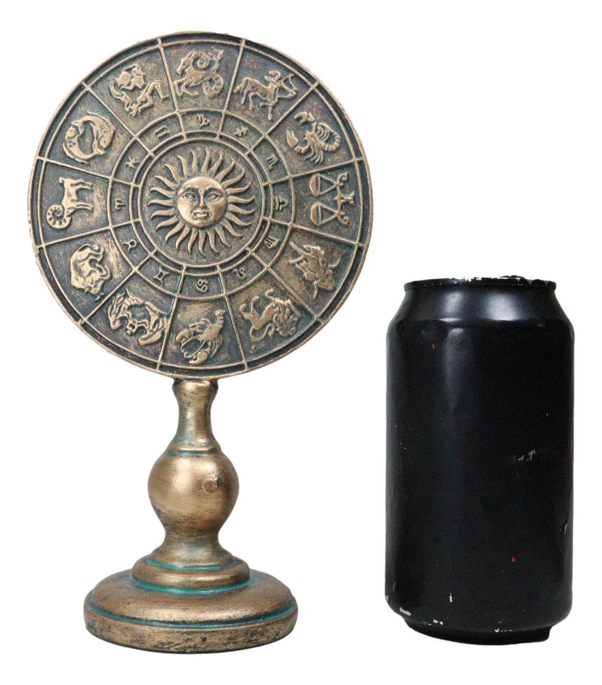 Greek Astrological Horoscopes Zodiac Constellations Sun Moon Plaque Stand Decor