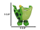 Whimsical Swamp Bayou Alligator Money Piggy Bank W/ Bobble Spring Legs Figurine