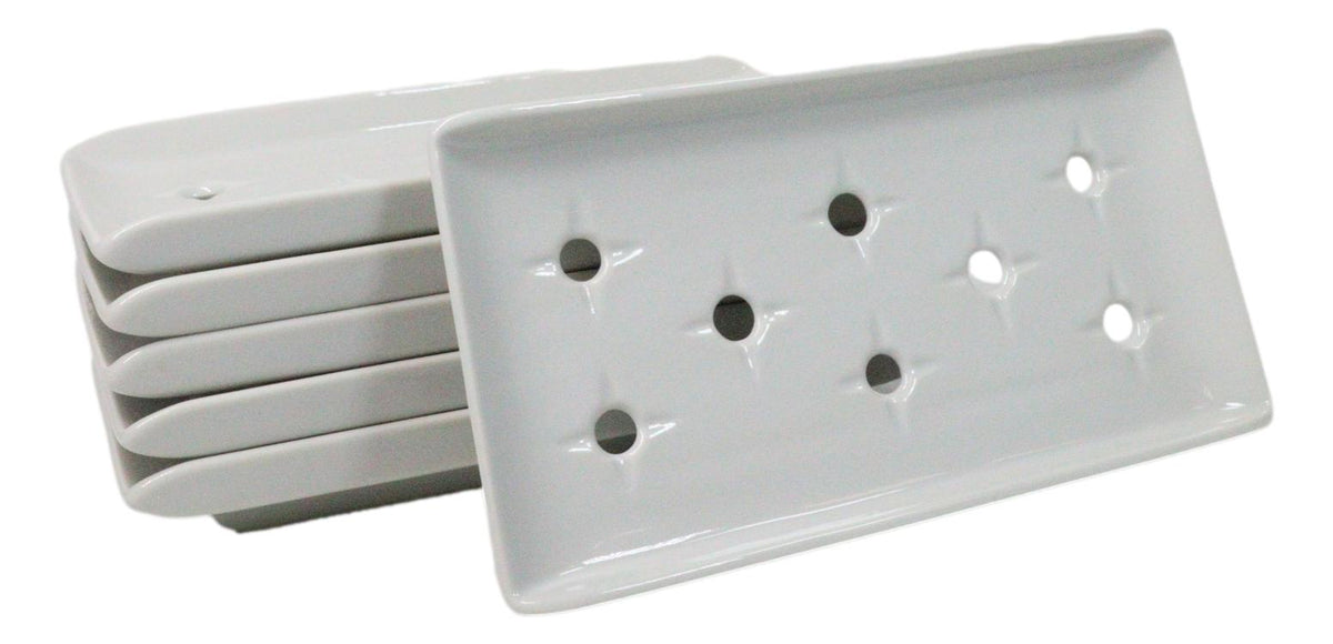 Pack Of 6 Japanese Raw Sushi Preparation Storage White Neta Zara Ceramic Plates