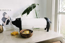 Metal Rustic Farm Pig Swine Kitchen Paper Towel Or Art Craft Ribbon Holder