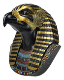 Ancient Egyptian Deity Horus God Of The Sky Bust Wall Plaque Sculpture 12.25"H