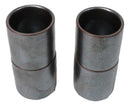 Set of 4 Iron Black Clay Tetsu Kesho Porcelain 1.25oz Ochoko Yuzu Cups