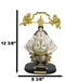 Our Lady of San Juan De Los Lagos Golden Crown And Angels Regal White Figurine