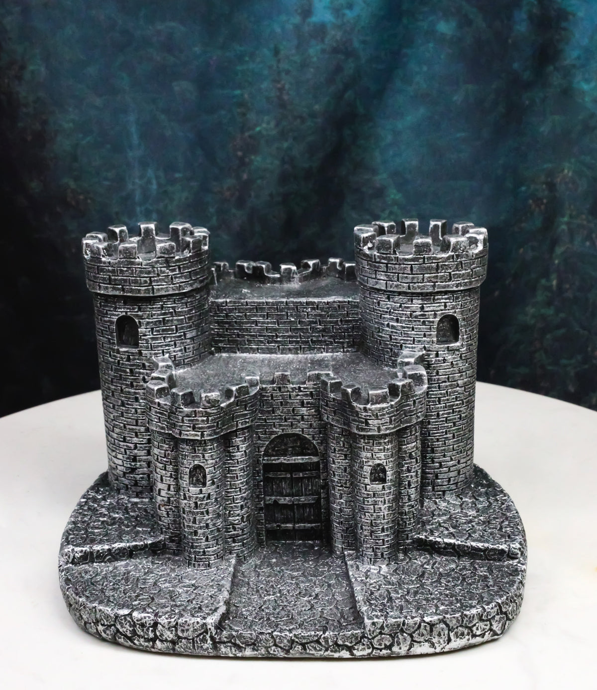 Gothic Medieval Windsor Stonewall Castle Fortress Miniature Display Stand 5"H - Ebros Gift