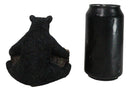 Western Rustic Forest Black Bear Hugging Tree Ring Coasters And Holder Set