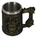 Greek Gorgon Sisters Goddess Medusa With Wild Snakes Hair And Scales Coffee Mug