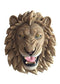 Ebros Gift Large King of The Jungle Roaring Lion Head Wall Mount Bust Sculpture Plaque