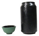 Soft Green Textured Japanese Tetsubin Style Cast Iron Mini Tea Cups Set of 4