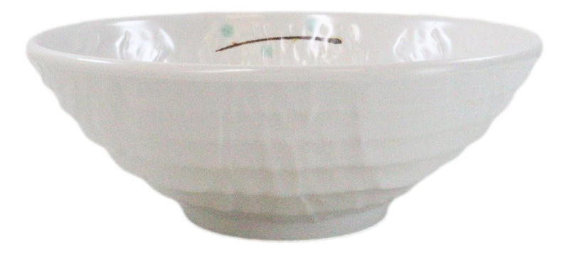 Set Of 6 Modern Yukino Hana Melamine Soup Pasta Salad Cereal Bowls 32oz 8"D
