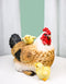 Rustic Farmhouse Chicken Mother Hen with Adorable Chicks Animal Family Figurine