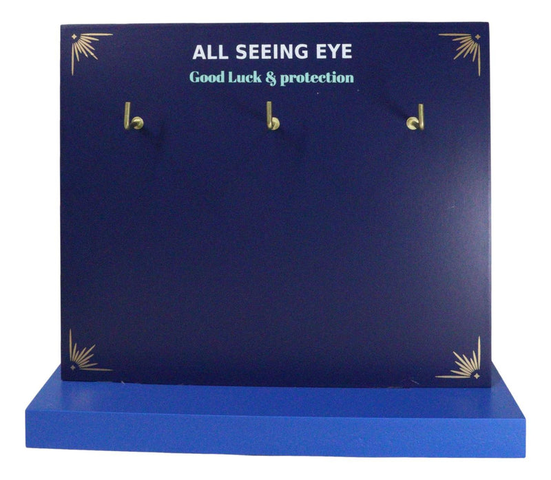24 Wiccan All Seeing Eye Of Protection Keychain Charms With Display Stand Set