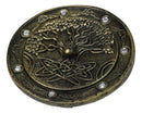 Celtic Tree of Life Incense Burner, 4.5-Inch Round Ash Catcher Celtic Knotwork