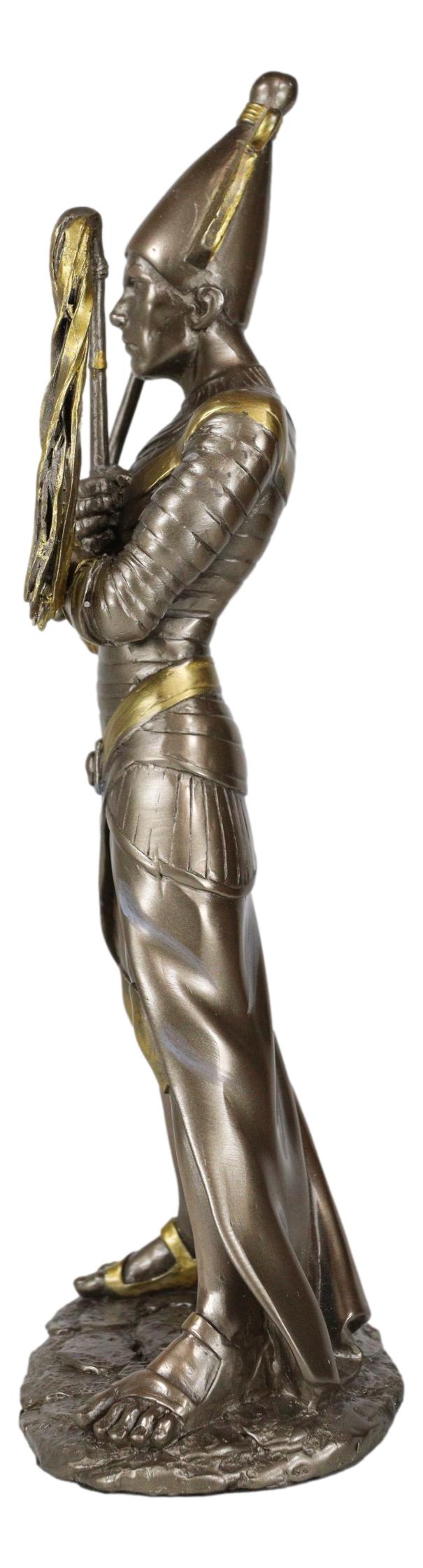 Ebros Egyptian God of The Dead Osiris Holding Crook and Flail 11.5" H Figurine - Ebros Gift