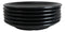 Pack Of 6 Black Silk Melamine Round Appetizer Dessert Side Dishes Plates 7"D