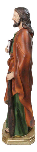 Apostle Disciple Of Jesus Saint James The Less With Walking Stick Figurine 12"H