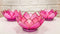 Pack Of 3 Coral Pink Seashells Lotus Flower Votive Tea Light Candle Holders