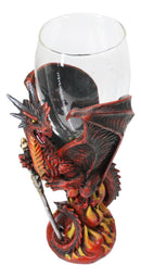 Ruth Thompson Elemental Dragon Wrath Blade Sword Glass Wine Goblet Chalice Cup