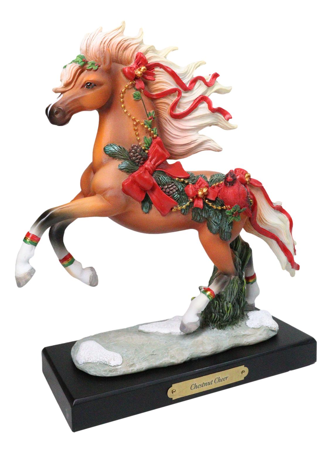 Chestnut Cheer Prancing Steed Horse Western Decor Figurine By Laurie Prindle