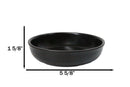 Pack Of 6 Kokuyo Black Ceramic Collection Shallow Bowl Or Deep Plates 10oz
