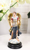 Colorful Catholic Church Archangel Saint Sealtiel with Golden Censer Figurine