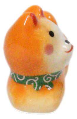 Tan Shiba Inu Dog Ceramic Chopstick Rests Set of 6 with Bamboo Chopsticks
