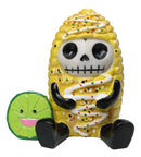 Furrybones Elotito Zesty Corn and Lime Snack Skeleton Figurine Furry Bones