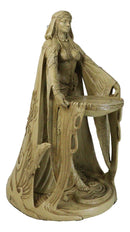 Celtic Irish Triple Goddess Mother Of All Gods Danu 15.5"H Statue Faux Wood Look