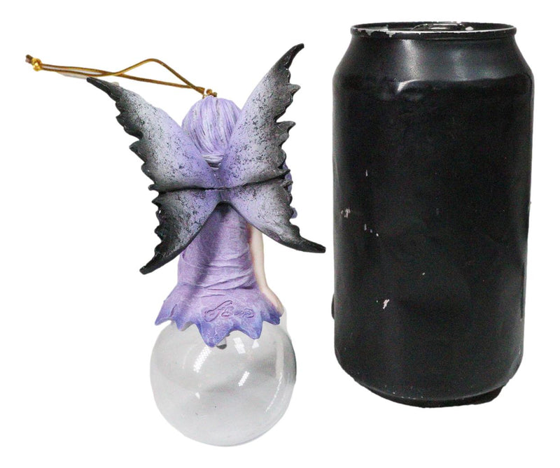 Evangeline Violet Flora Bubble Rider Fairy Ornament Amy Brown Holiday Collection