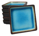 Set Of 6 Blue Sky Aozora Kannyu Ceramic Square Condiment Sauce Dishes 2oz