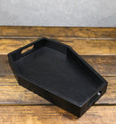 Gothic Dark Arts Spooky Vampire Coffin Trinket Jewelry Tray With Handles 9.5" L