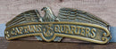 Nautical Marine Captains Quarters Eagle Sailor Anchor Aluminum Wall Decor Plaque