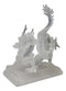 Legendary Chinese Orient Azure Dragon King Frosted Translucent Acrylic Figurine