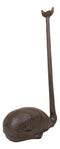 Rustic Cast Iron Marine Sperm Whale With Long Tail Kitchen Paper Towel Holder