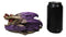 Magic Purple Mother Dragon Protecting Her Colorful Hatchling Babies Figurine