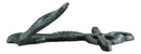 Pack of 2 Cast Iron Rustic Verdigris Sailor Ocean Ship Anchor Double Wall Hooks