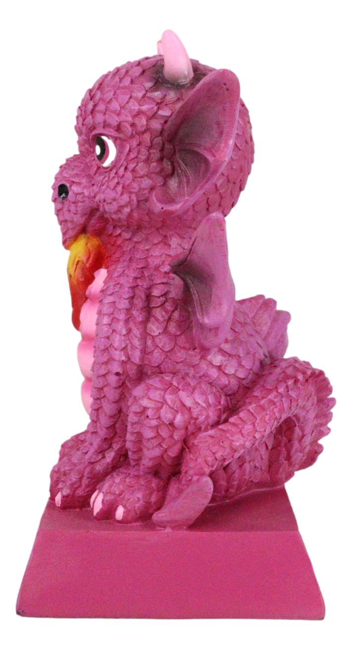 Pink Drake Koan Cartoon Chibi Dragon Figurine A Princess With Her Own Dragon