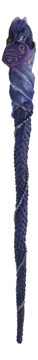 Purple Air Wind Gust Drake Elemental Dragon Fantasy Cosplay Magic Wand 14" L