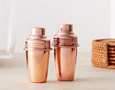 Transitional Modern Chic Style Stainless Steel Copper Finish Salt Pepper Shakers