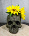 Mythical Greenman Tree Ent Skull Resin Bowl Garden Planter Figurine 7"Long