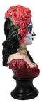 Day of The Dead Sugar Skull Lady Dancer Vivas Calacas Senorita Bust Figurine