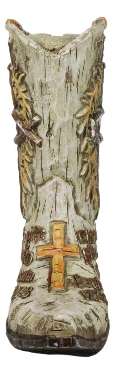 Western Spike Nail Ichthys Fish Crown Of Thorns Jesus Cowboy Boot Money Bank