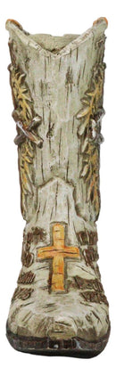 Western Spike Nail Ichthys Fish Crown Of Thorns Jesus Cowboy Boot Money Bank
