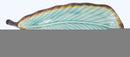 Green Midori Kannyu Collection Ceramic Leaf Shaped Large Serving Platter 16"L