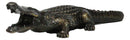 The Great Crocodile Baring Jaws And Razor Sharp Teeth Garden Accent Statue 23"L